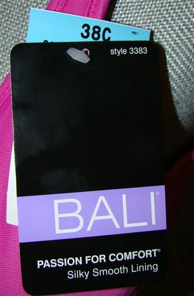 NWT Bali 38C Passion for Comfort Underwire Bra 3383 PINK 136420