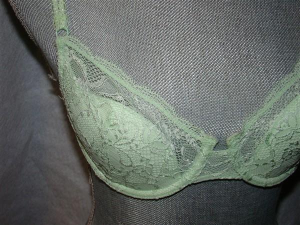 NWPT Jezebel 32C Lace Hugs & Kisses Contour Bra 12134 Green 136425