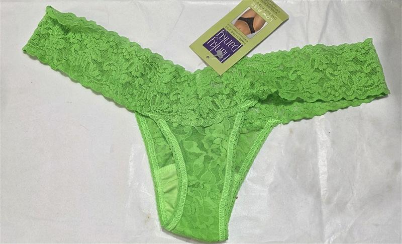 NWT Hanky Panky 5pr Green Signature Lace Low Rise Thong Underwear 136430