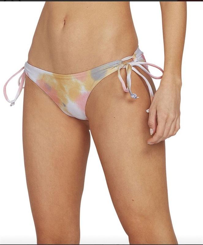 NWOT Volcom S Tie Dye Side Tie Bikini Swim Bottom 136437