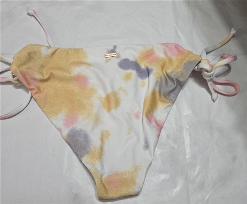 NWOT Volcom S Tie Dye Side Tie Bikini Swim Bottom 136437