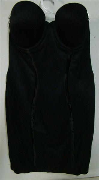 NEW Flexees 36C Easy-Up Strapless Full Slip 2304 Black Shaper 136442