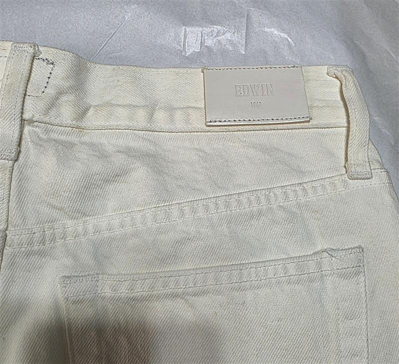 NWT Edwin 26 Developer Sample Slim Skinny Jeans White 136068
