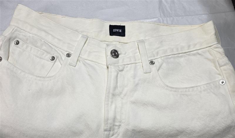 NWT Edwin 26 Developer Sample Slim Skinny Jeans White 136068