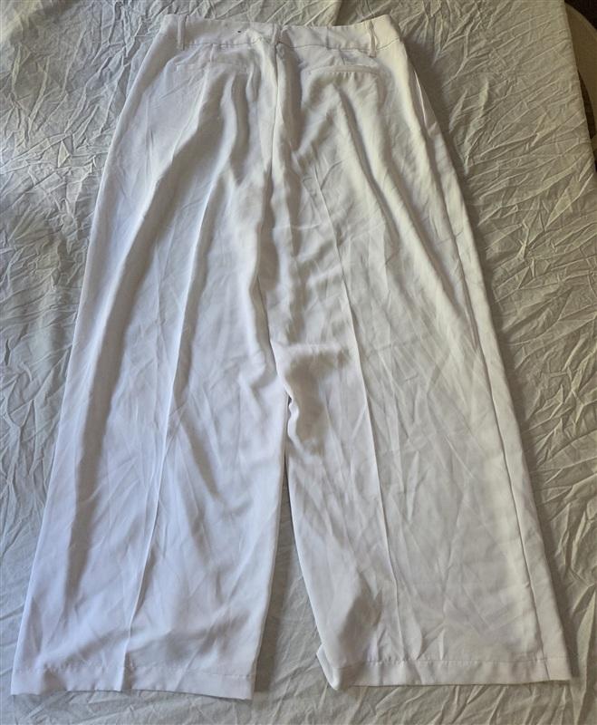NWOT INC 16 Wide Leg White Dress Pants 136454