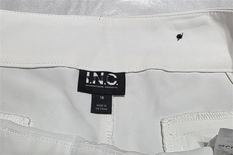 NWOT INC 16 Wide Leg White Dress Pants 136454