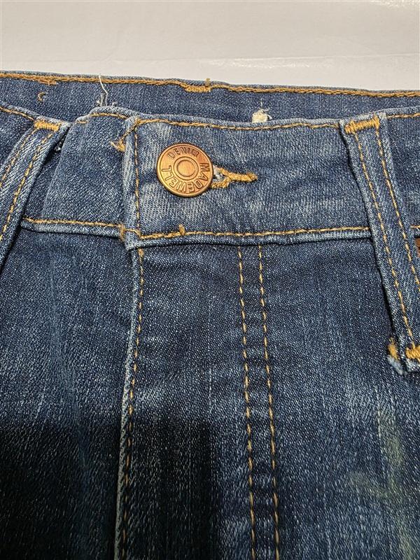 NWOTD Madewell 24 Perfect Vintage Straight Exposed Button Blue Jeans 136445