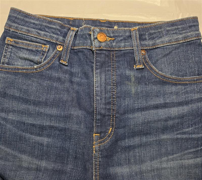 NWOTD Madewell 24 Perfect Vintage Straight Exposed Button Blue Jeans 136445