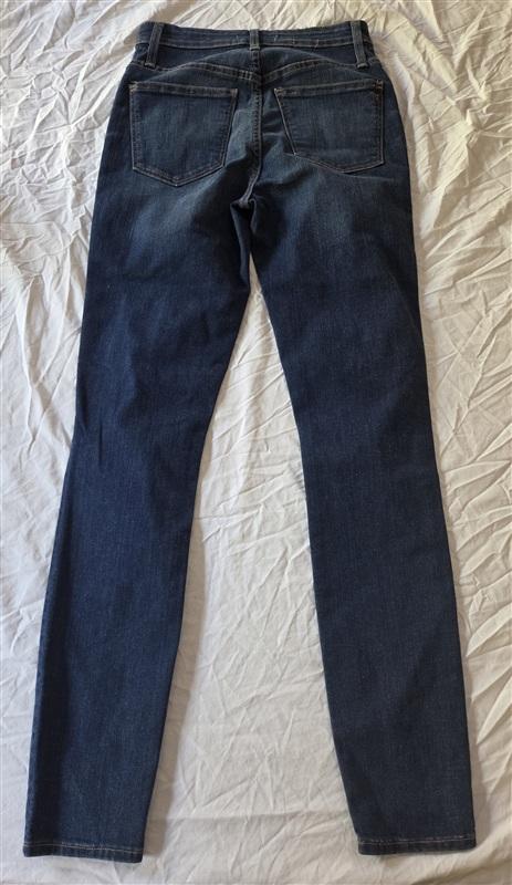 NWOTD Madewell 24 Perfect Vintage Straight Exposed Button Blue Jeans 136445