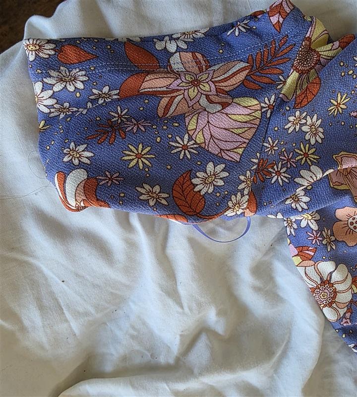 NWOT LUSH S Sammi Cross-Body Cutout Bodysuit Blue Orange brown 136463
