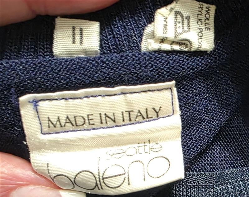 NWOT Seattle Baleno Wool Red Blue Santini Cycling Quarter Zip Sweater 136466