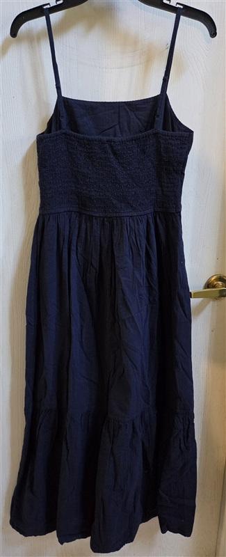 NWOT Dizzy Lizzy S Maxi Dress Sundress Tiered Navy Blue 136470