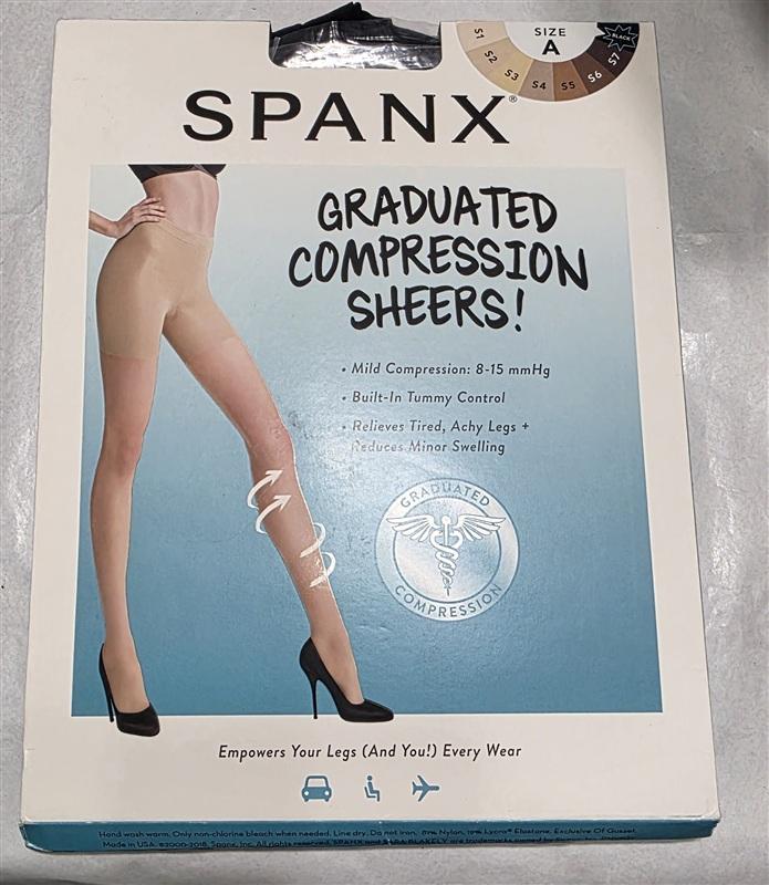 NWT Spanx A SM Graduated Compression Shaping Sheers 20205R 136471