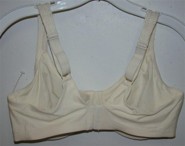 NWT Olga Bra 42D Sheer Leaves Lace Full-Figure Minimizer 35519 White 136482