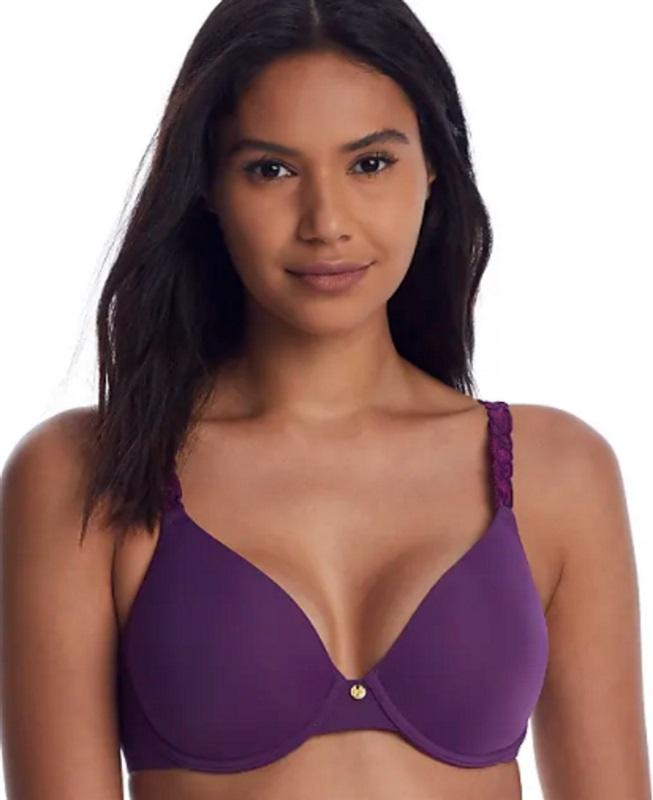 NWT Natori 34G Bliss Comfort Contour Underwire Bra 721154 Purple 136486
