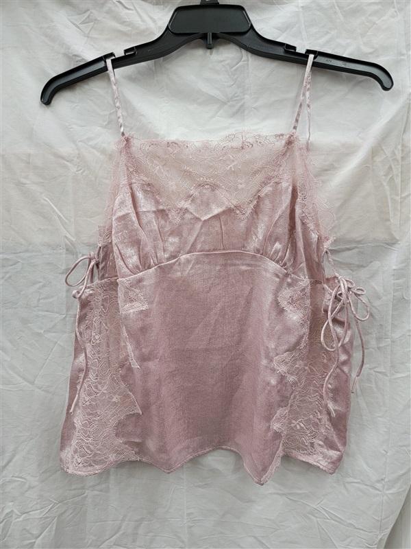 NWT Intimately FP Free People XS Shimmer On Cami Lilac Lace Tank Top 1346489