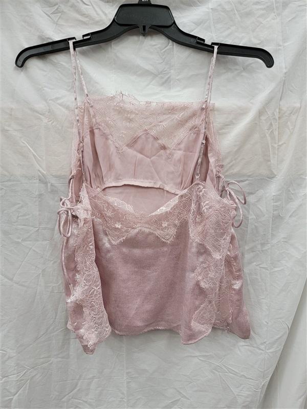 NWT Intimately FP Free People XS Shimmer On Cami Lilac Lace Tank Top 1346489