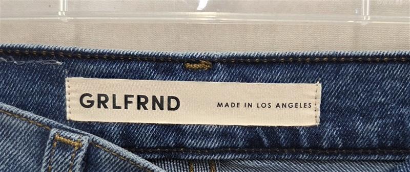 NWT GRLFRND 25 The Piper Distressed Stretch Slim Jeans Button Fly 136495