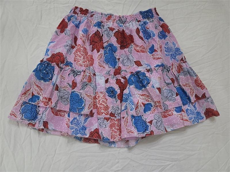 NWT BB Dakota Steve Madden L Tiered Pink Blue Red Mini Skirt 136496