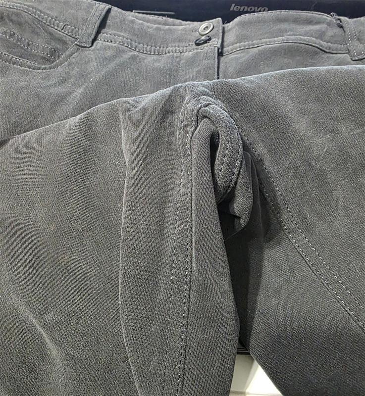 NWOT Eileen Fisher Corduroy Straight Leg Ankle Pants Gray Stretch 136498