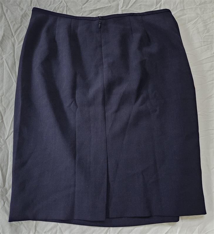 NWOT Le Suit 14P Pencil Work Skirt Petite Navy Blue 136503