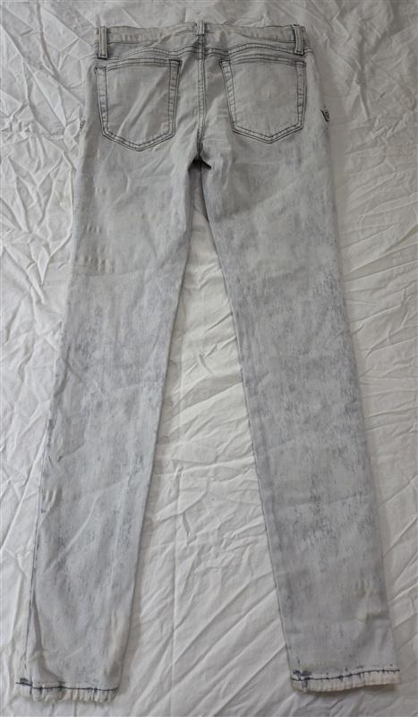 NWOTD Joe's Jeans Thriller Zip Distress Light Blue Skinny Stretch Cotton 136506