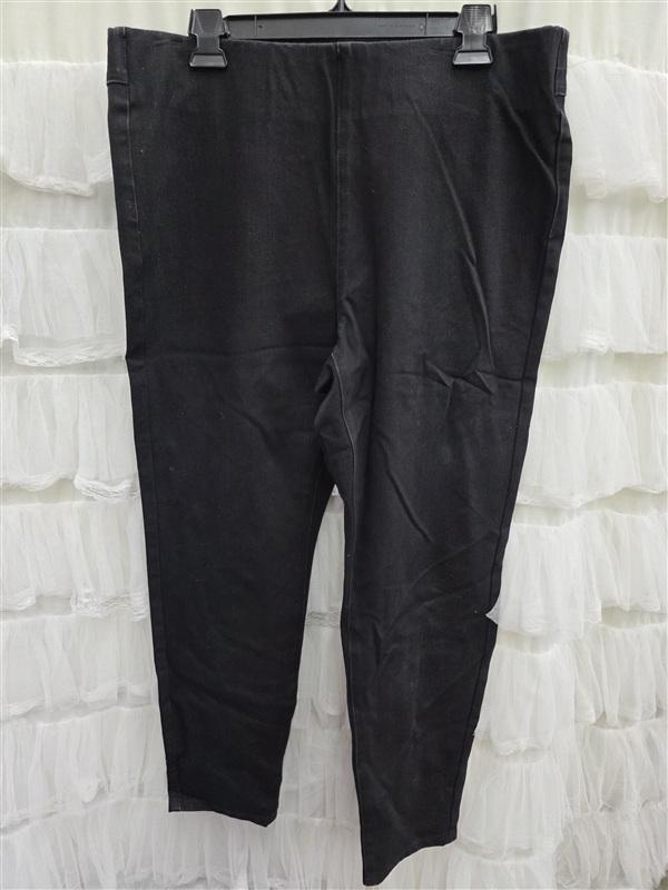 NWOT Charter Club 18 Short Cambridge Pull-on Slim Pants Black 136509