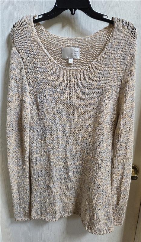 NWT Anthropologie J.O.A. L Marled Open Knit Pullover Sweater 136515