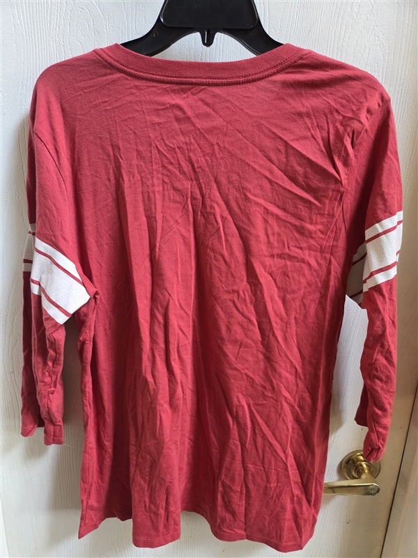 NWOT Texas Tech Red Raiders V Neck Long Sleeve T Shirt 136536