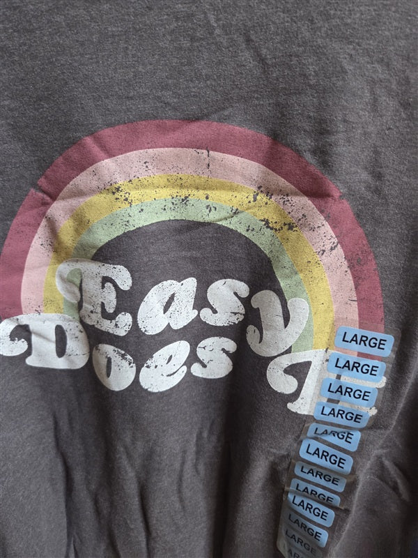 NWT Wildfox L Easy Does It Sommers Sweatshirt Rainbow 136549