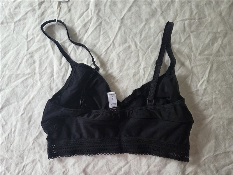 NWT Cosabella S Aire Laced 1381 Longline Bralette Black 136590