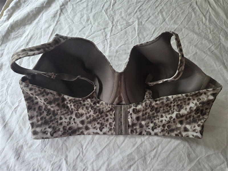 NWOT Leading Lady 46D Leopard Molded Lightly Padded Underwire Bra 5028 136594