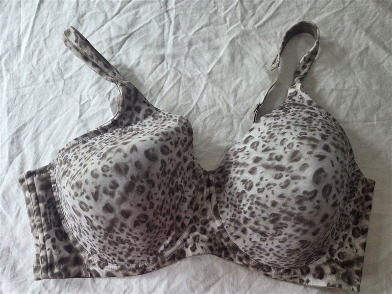 NWOT Leading Lady 46D Leopard Molded Lightly Padded Underwire Bra 5028 136594