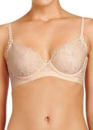 NWT Heidi Klum Sheer Infinity Contour Spacer Bra 36B Beige H228-1371 136608