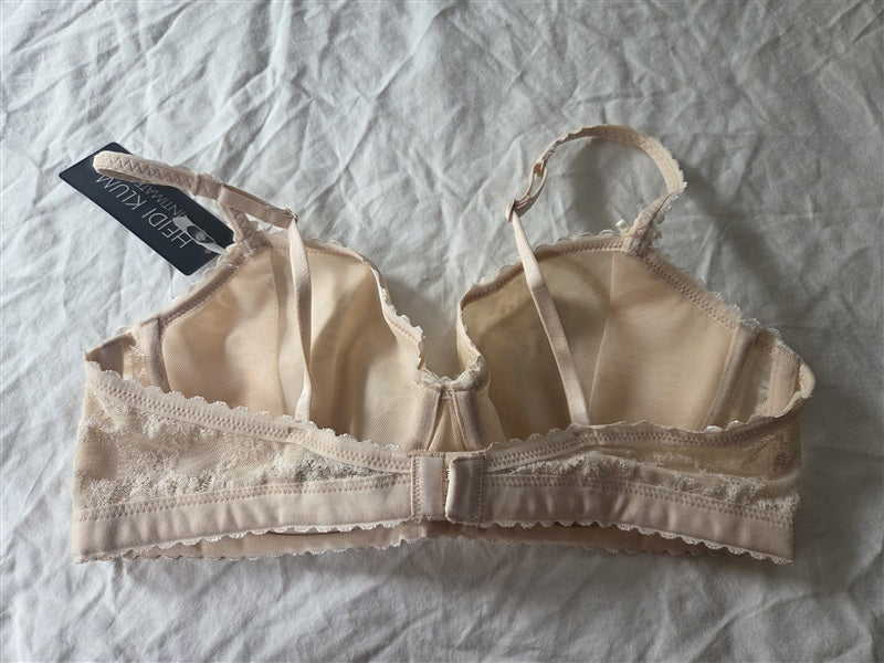 NWT Heidi Klum Sheer Infinity Contour Spacer Bra 36B Beige H228-1371 136608