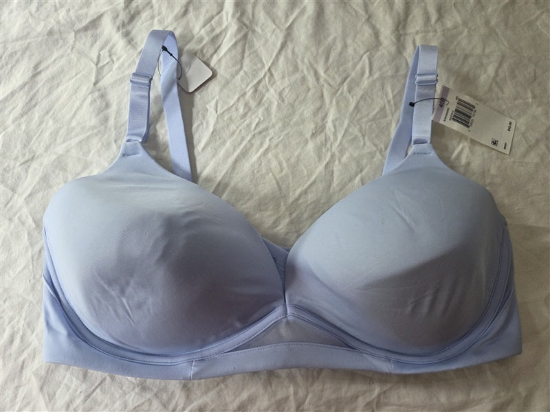 NWT Warner's 40D Flex Revolution Underwire Contour Bra RD3761A Blue 136609