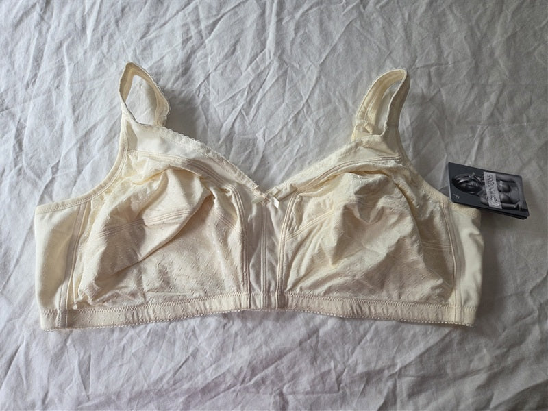 NWT DOMINIQUE 46C Marcelle Everyday Wirefree Comfort Bra 5360 Ivory 136613