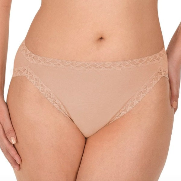 NWT 2PR Natori French Cut Cotton Panty S 152058 Beige Cafe 136615