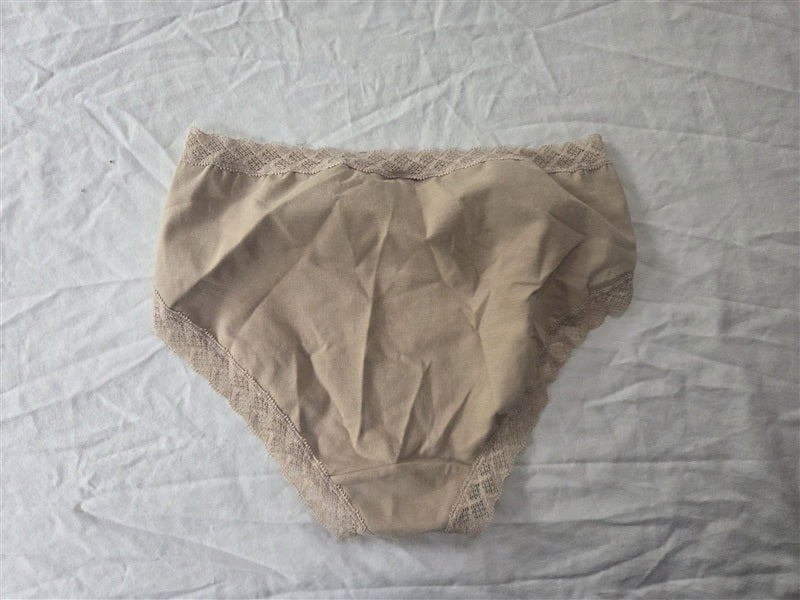 NWT 2PR Natori French Cut Cotton Panty S 152058 Beige Cafe 136615