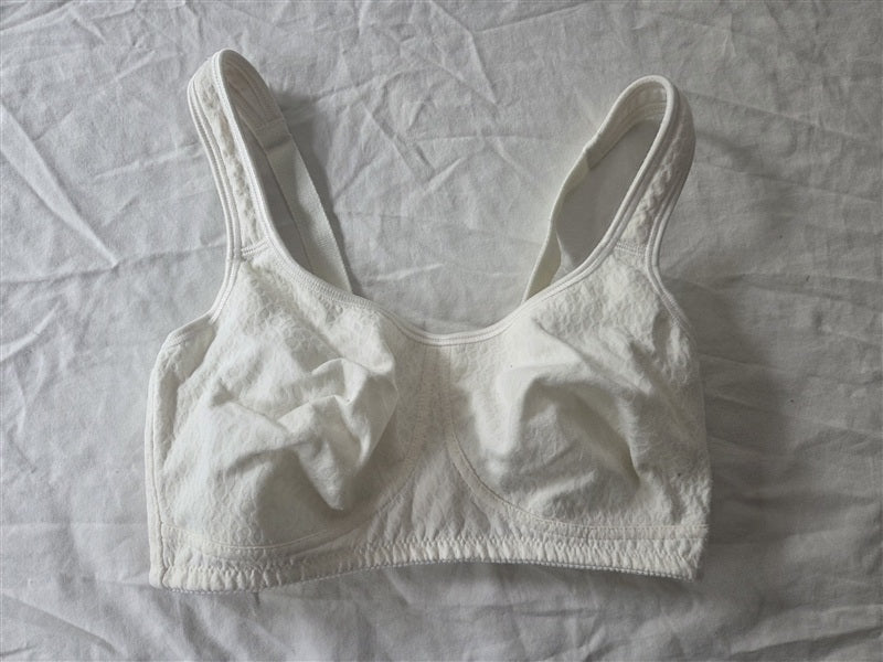 PO Amoena 34D Mona Soft Cup Mastectomy Bra 2568 Ivory 136618