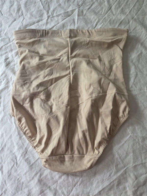NWOT Maidenform L Shapewear Firm Control High-Waist Brief 1854 Beige 136621