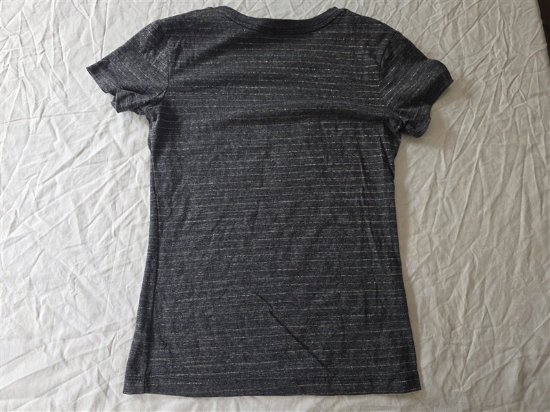 NWOT Team Athletics XL 16 Girl Initial San Francisco Gold Sparkle T Shirt 136641