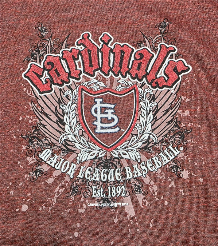 NWOT Campus Lifestyle L MLB St Louis Cardinals Crest Baseball T Shirt 136644