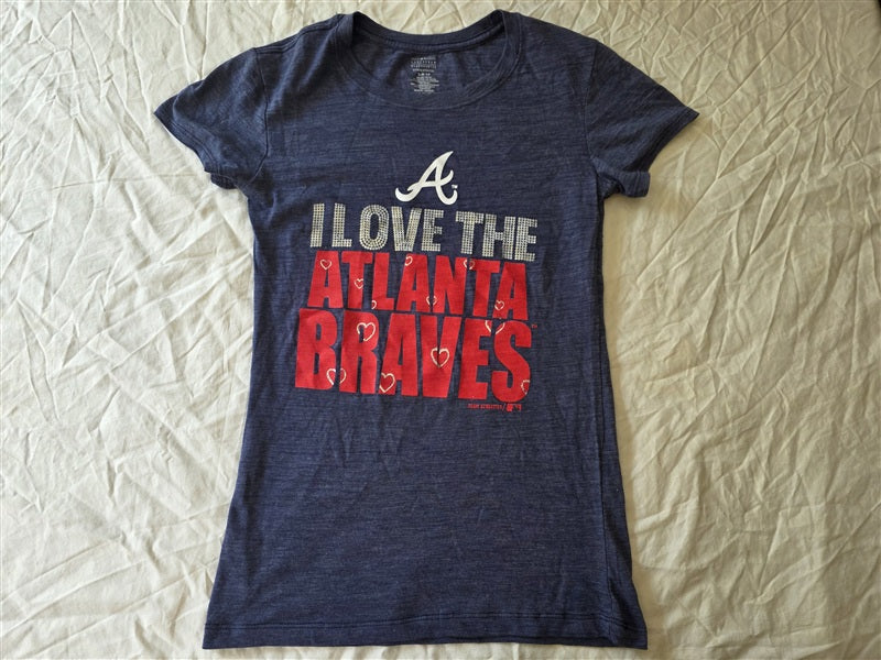NWOT Team Athletics L 14 Girl Love Atlanta Braves T Shirt 136648