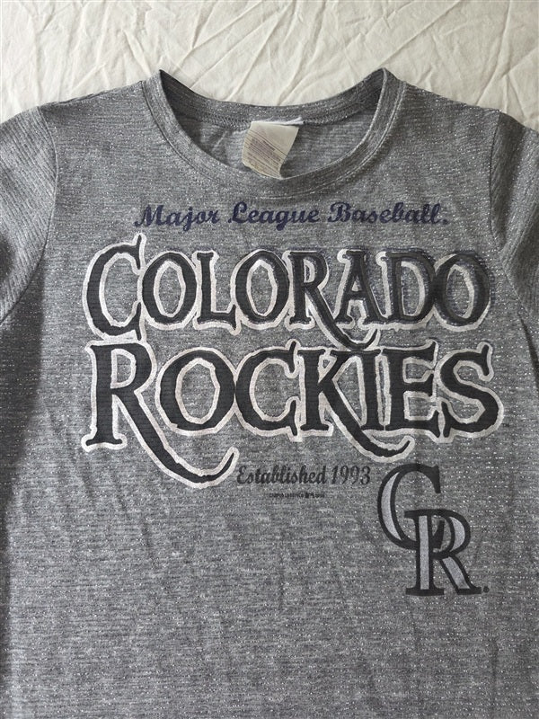 NWOT Campus Lifestyle M MLB Colorado Rockies Women Baseball T Shirt 136652