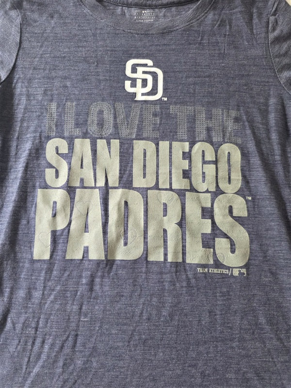NWOT Team Athletics L 14 Children Love The San Diego Padres T Shirt 136654