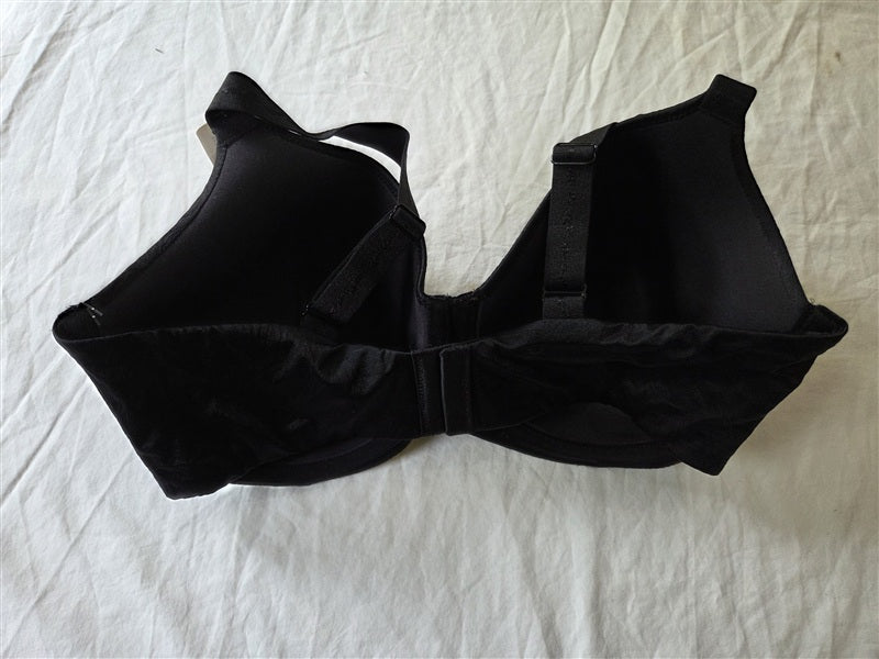 NWOT Wacoal 38D 853307 Inside Edit T-Shirt Bra Black 136657