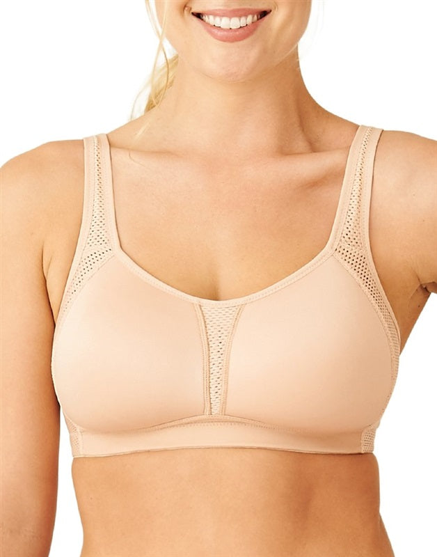 NWT Wacoal 38D Wireless Sports Bra 852302 Beige #136660