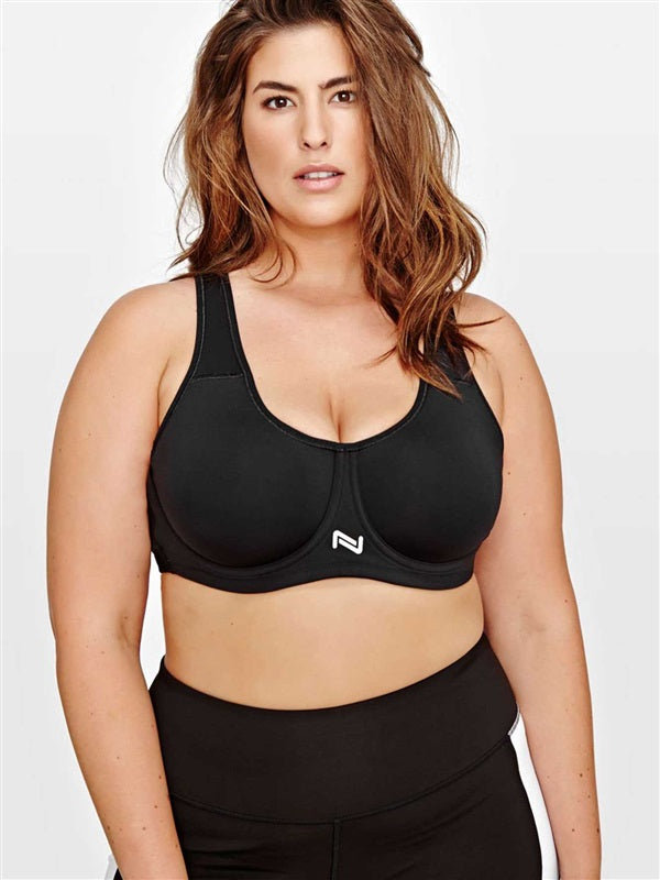 NWT Nola 40C Indus Underwire Sports Bra Black 136674