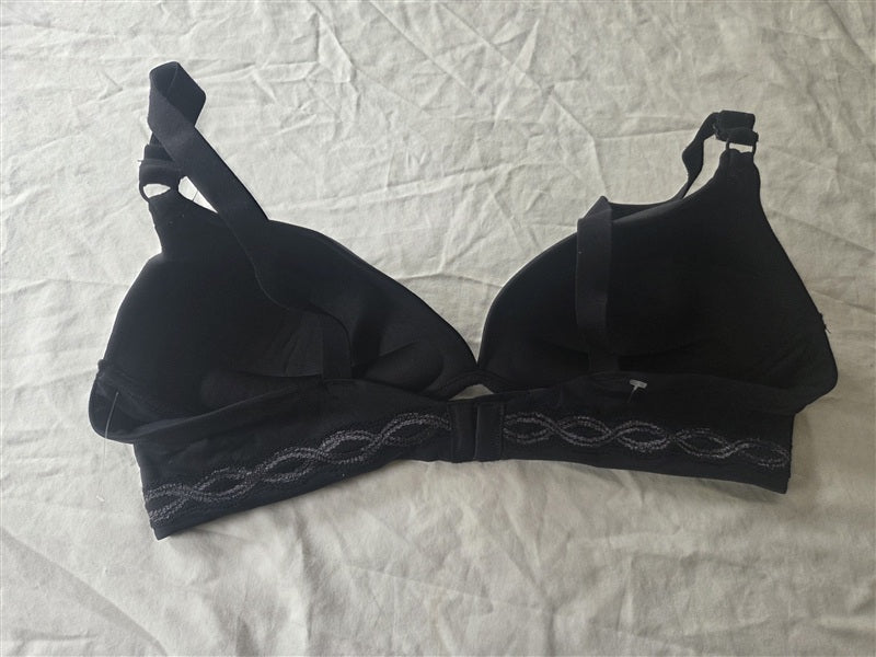 PO Warners 38B Cloud 9 Full-Coverage Wire-Free Contour Lift Bra 1869 BLK 136676